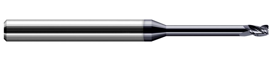 Picture of Harvey Tool 38402-C3 .109 Dia x .005 R STB FL 8x RCH, AlTiN End Mill Standard Flute Standard Helix Carbide AlTiN Single End Corner Radius0.0050 0.13mm